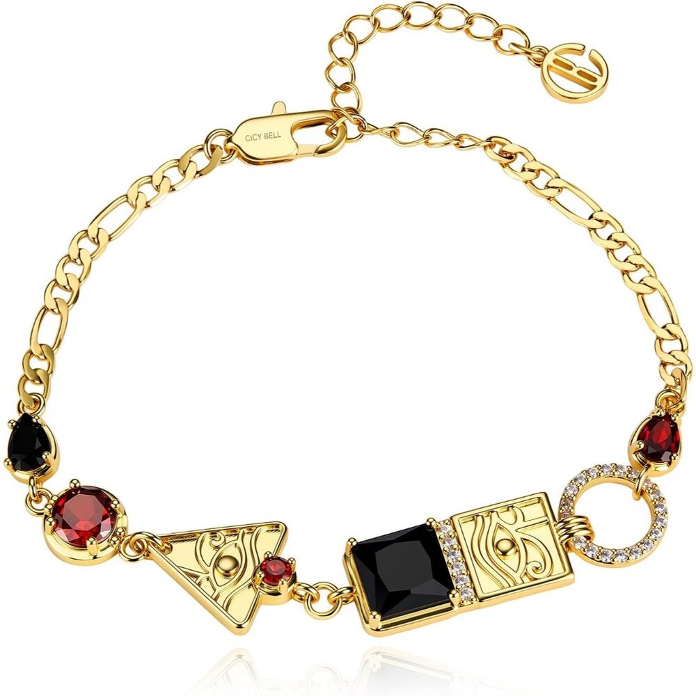 Evil Eye Bracelets 18k Gold Plated Turquoise Zirconia Link Bracelets Trendy Jewe